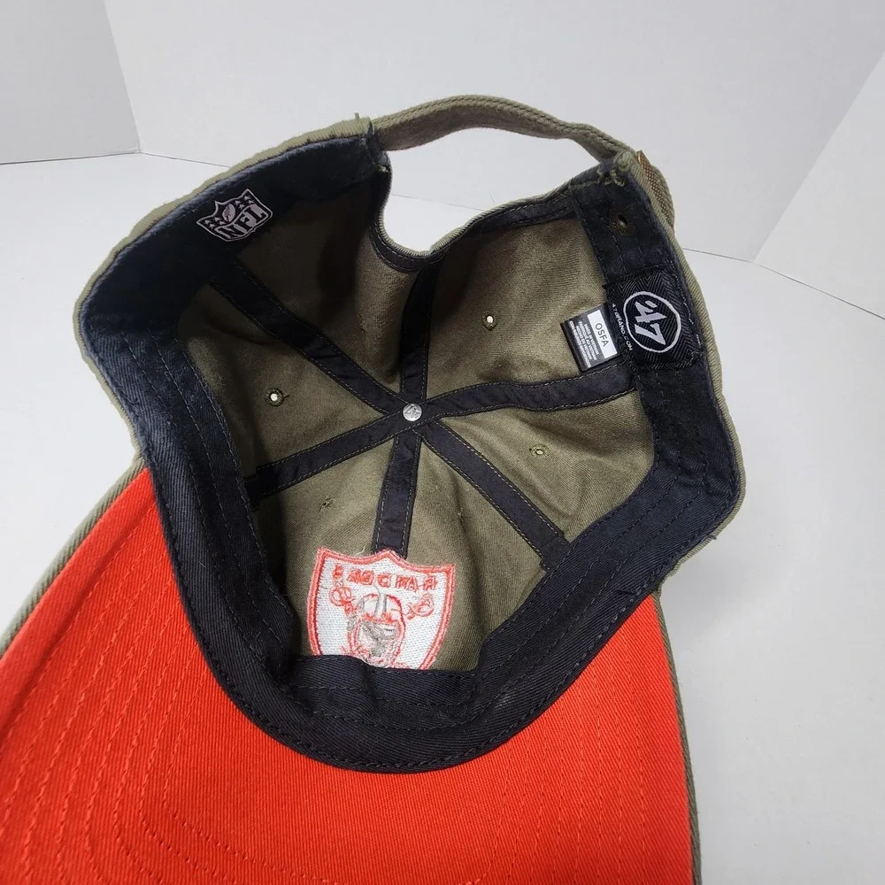 Oakland Raiders 47 Brand Strapback Adjustable Hat Cap Las Vegas OD Green NFL